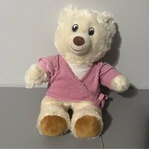 Build-A-Bear Workshop Teddy Bear Pink Wrap Shirt 2022